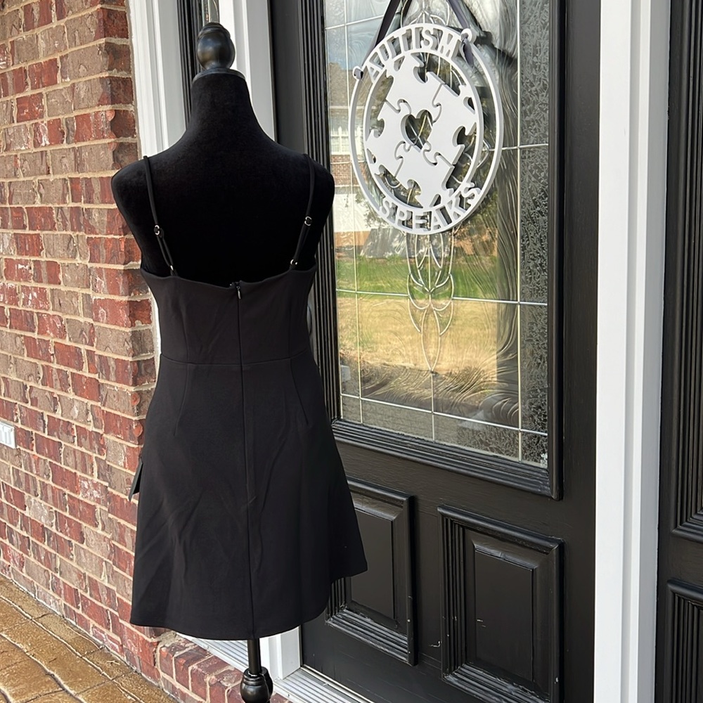 🤍🖤Lulu’s Rhinestone Bow LBD🖤🤍 - Picture 6 of 8